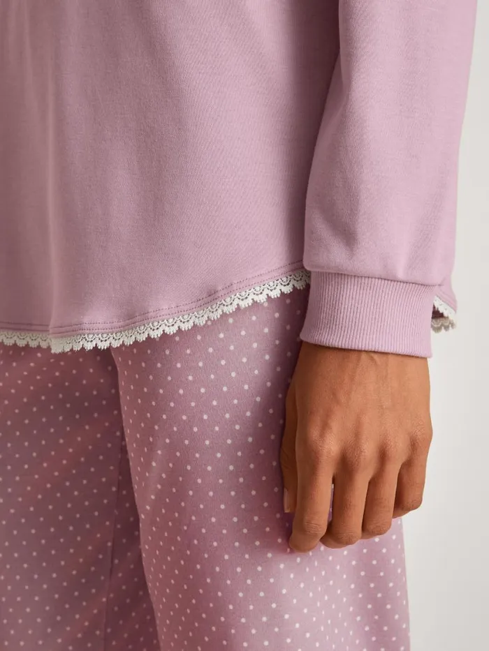 CALIDA Pyjamas Women Pyjama With Cuff Mauve Shadow