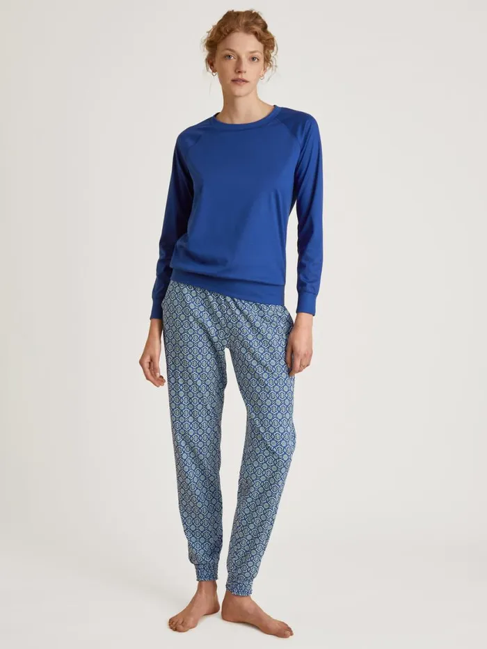 CALIDA Show All Women Shirt Long Sleeve Sodalite Blue