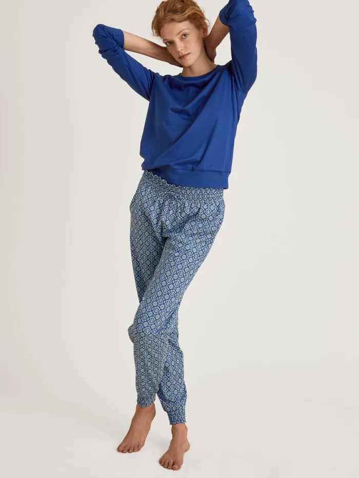 CALIDA Show All Women Shirt Long Sleeve Sodalite Blue