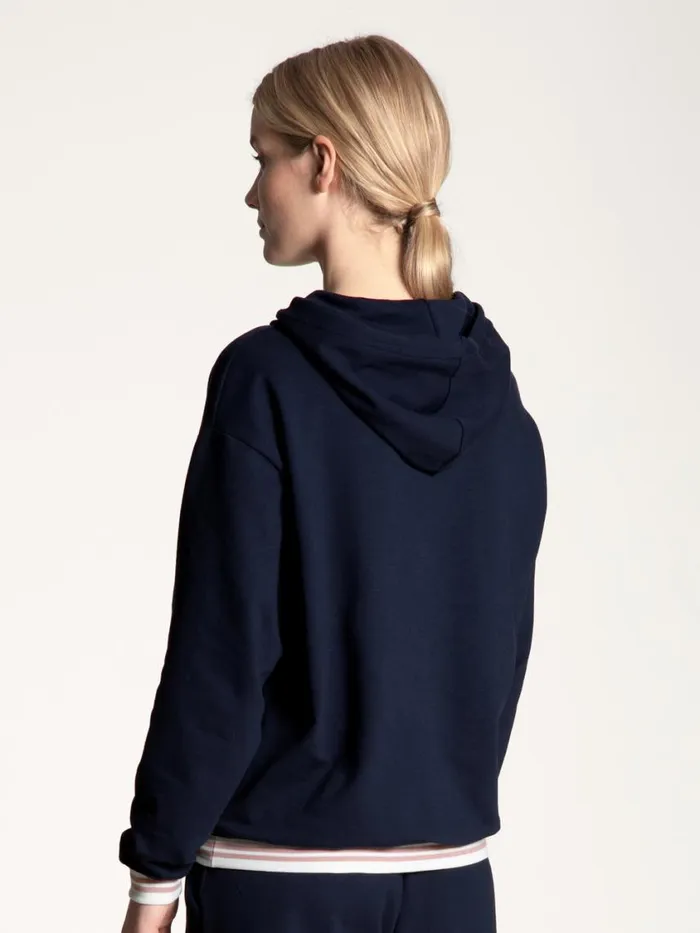 CALIDA Sweatshirts and Jackets Women Hoodie Dark Lapis Blue