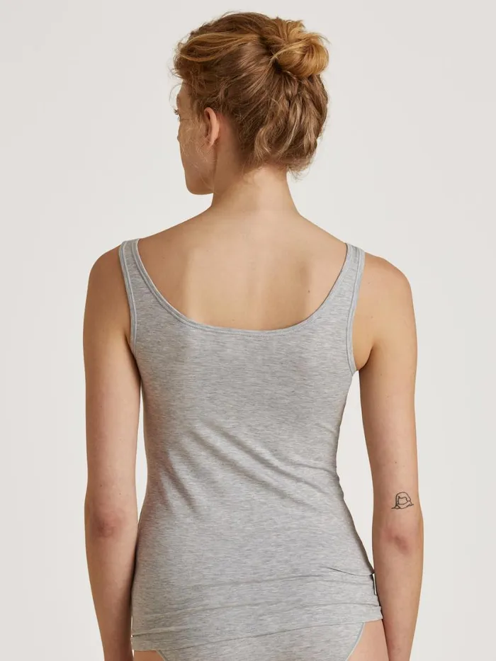 CALIDA Tops Women Tank Top Grey Melange
