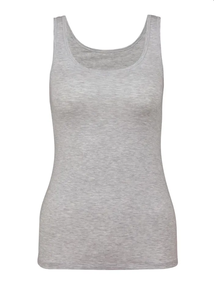CALIDA Tops Women Tank Top Grey Melange