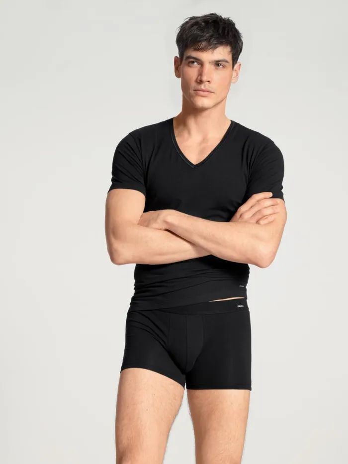 CALIDA Undershirts Men VShirt Schwarz