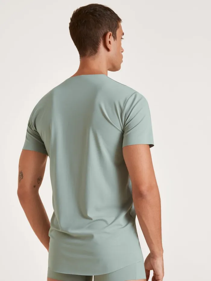 CALIDA Undershirts Men Vshirt Slate Grey