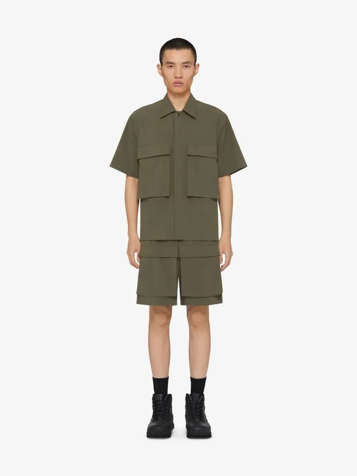 Cargo Bermuda Shorts Khaki Men Givenchy Pants and Shorts