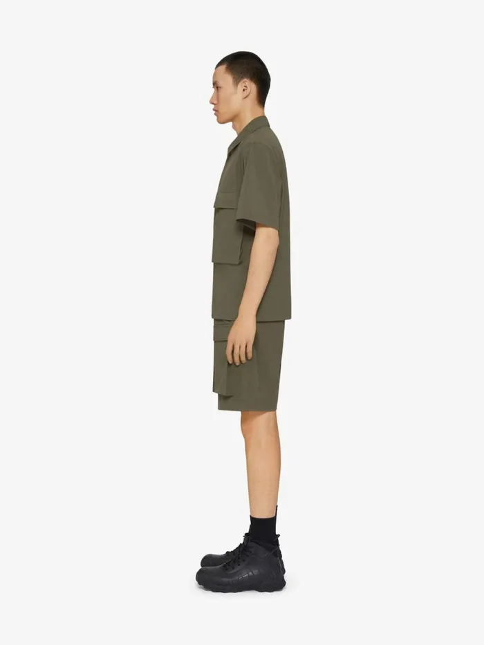 Cargo Bermuda Shorts Khaki Men Givenchy Pants and Shorts