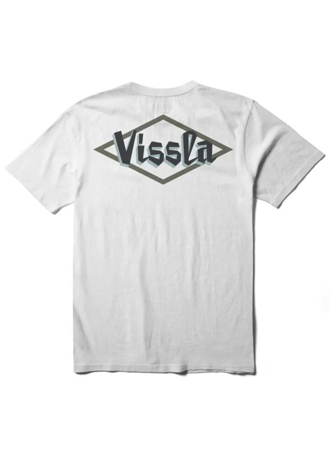 Carved Ss Tee White Men Vissla Tees