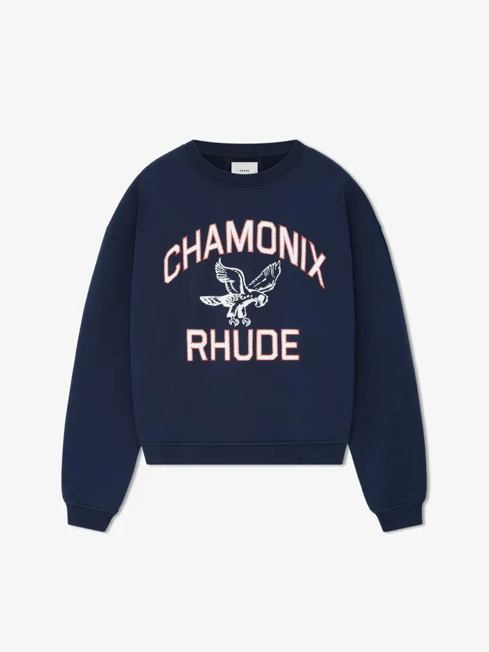 CHAMONIX CREWNECK NAVY Men Rhude Sweatshirts