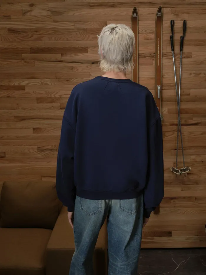 CHAMONIX CREWNECK NAVY Men Rhude Sweatshirts