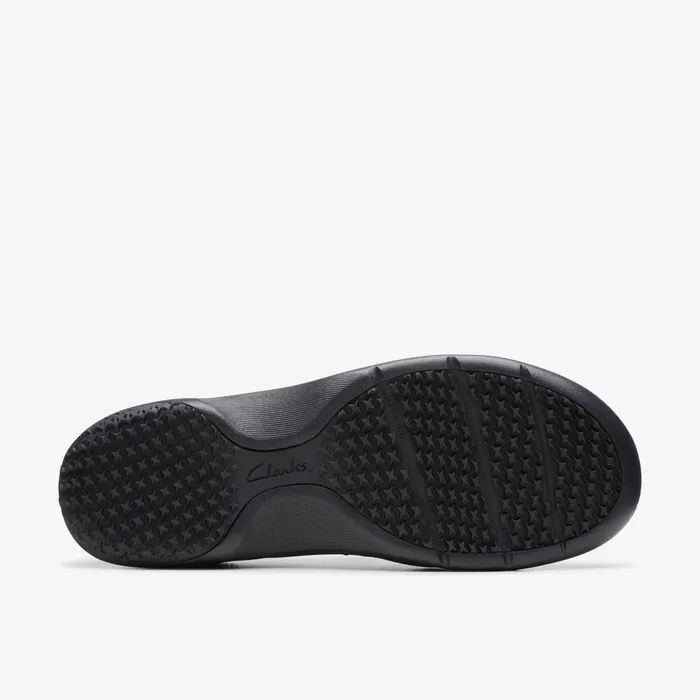 Clarks Pro Sky Black Leather Women Clarks Clogs and Mules