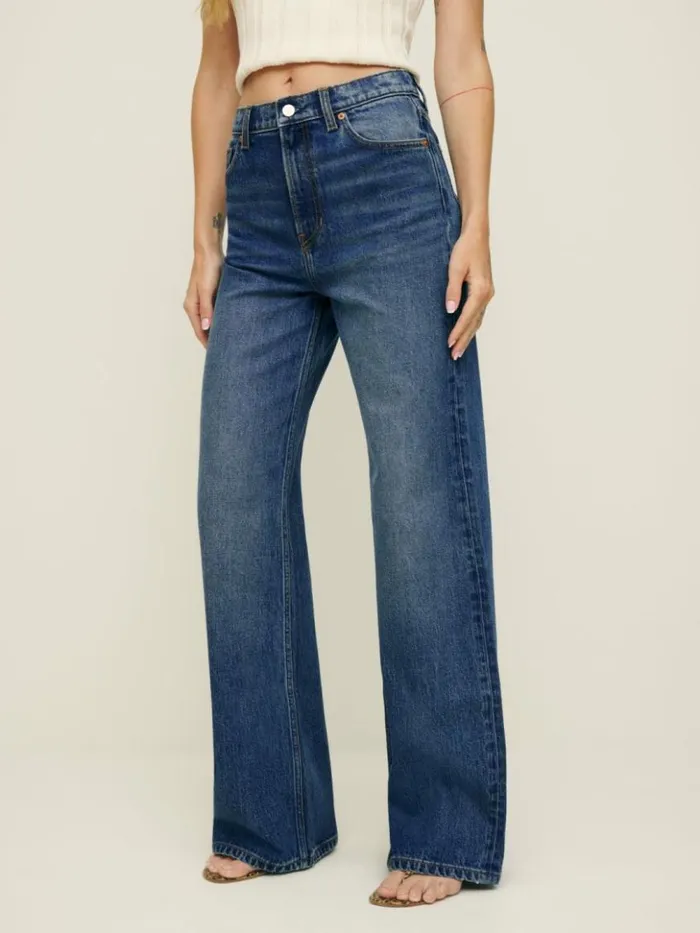 Clothing The Reformation Cary Stretch High Rise Slouchy Wide Leg Jeans Icarian Clothing The Reformation Cary Stretch High Rise Slouchy Wide Leg Jeans Icarian