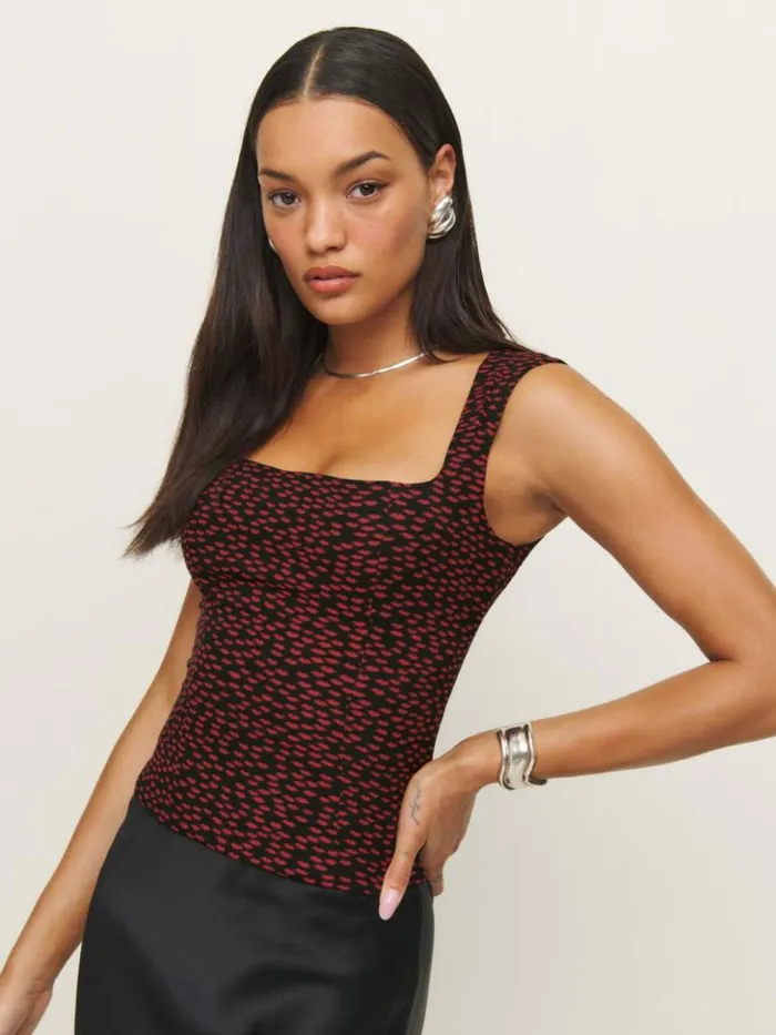 Clothing The Reformation Diandra Top French Kiss