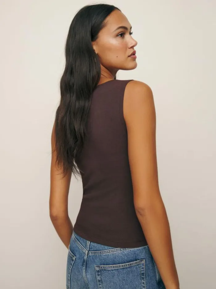 Clothing The Reformation Dusk Knit Top Mole
