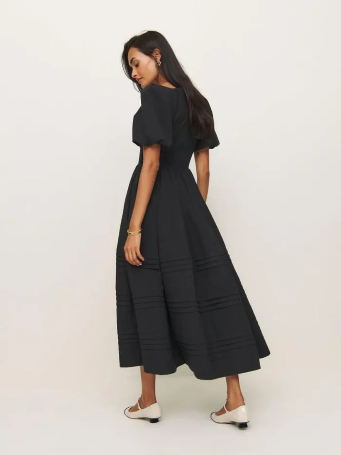 Clothing The Reformation Everlyn Dress Black
