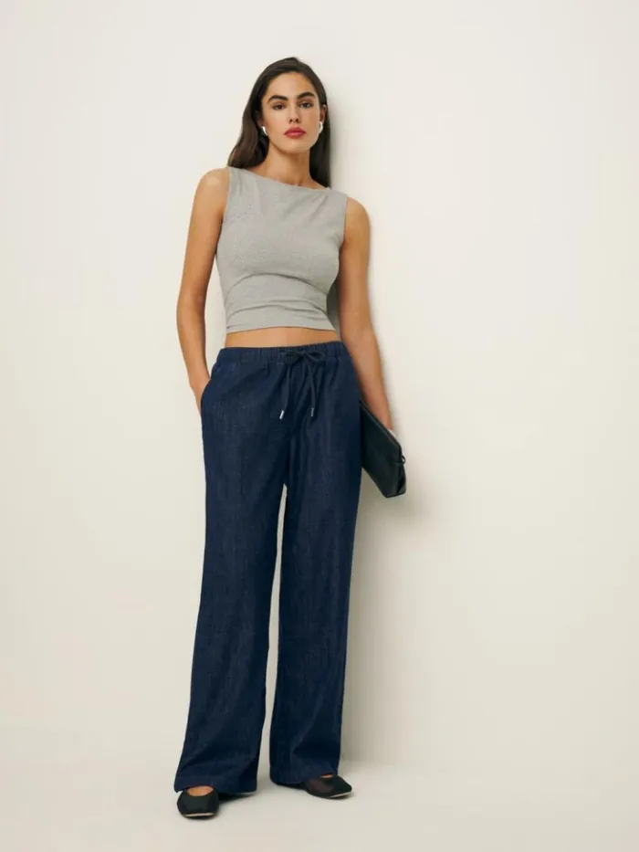 Clothing The Reformation Inaya Denim Pants Inari