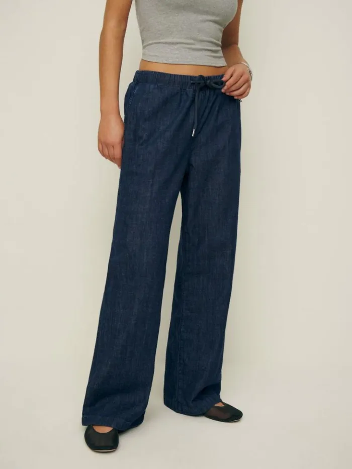 Clothing The Reformation Inaya Denim Pants Inari