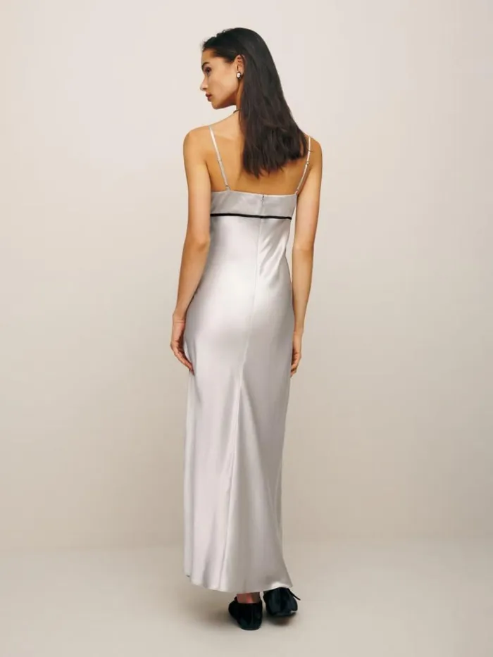 Clothing The Reformation Kailyn Silk Dress Moonlight