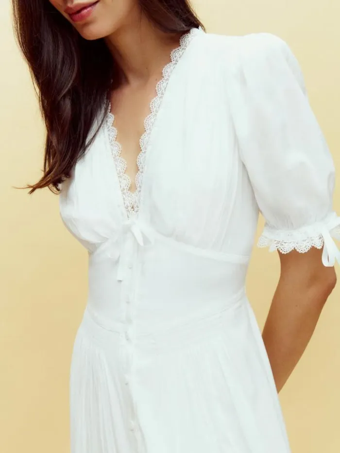 Clothing The Reformation Ketra Dress Ivory