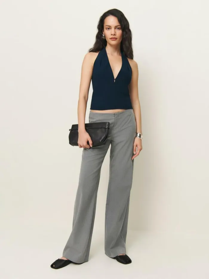 Clothing The Reformation Kyra Top Midnight