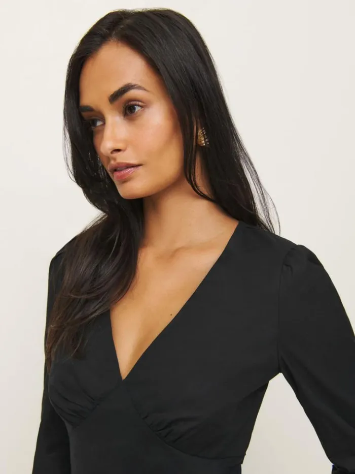 Clothing The Reformation Marisa Top Black