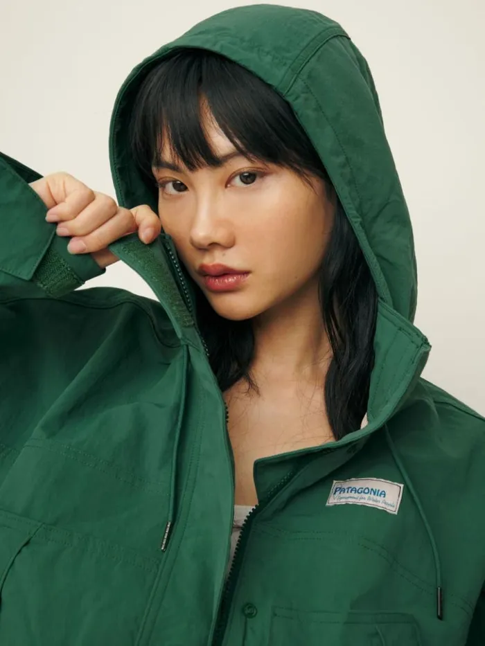 Clothing The Reformation Patagonia Women039s Skysail Jacket Conifer Green