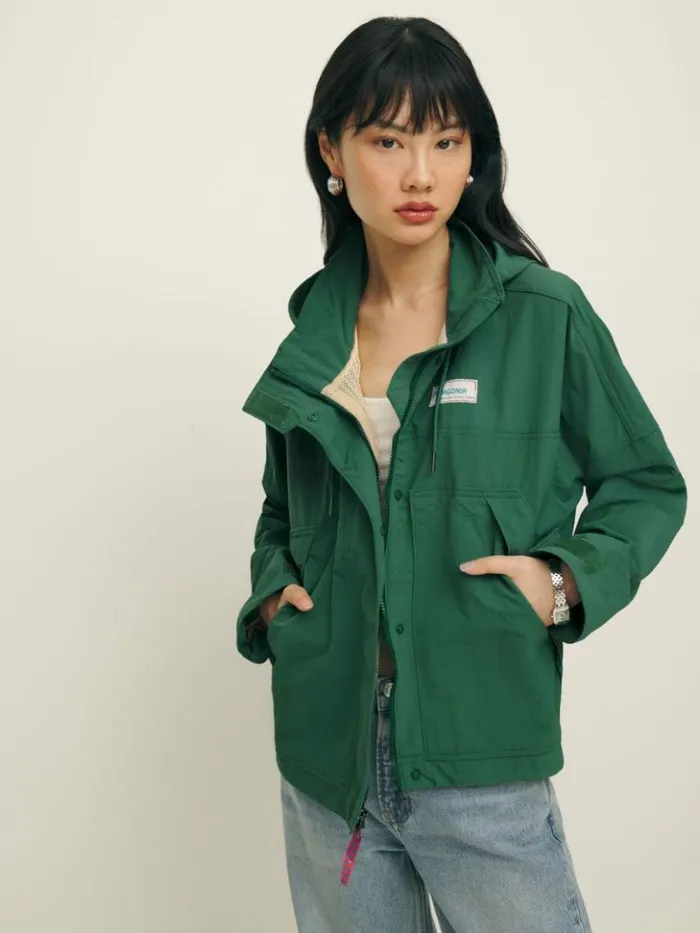Clothing The Reformation Patagonia Women039s Skysail Jacket Conifer Green