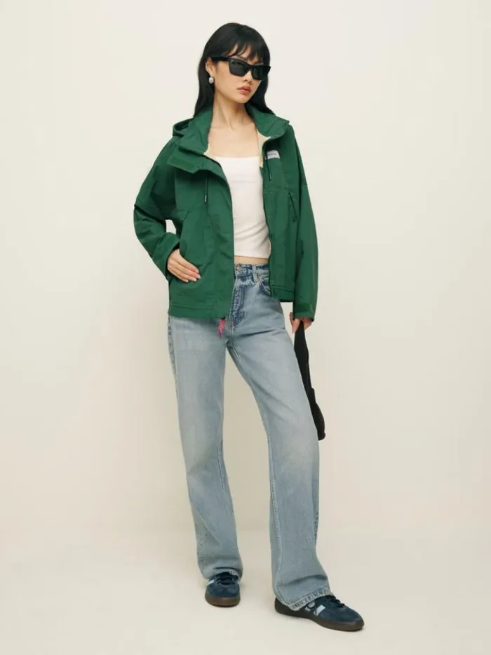 Clothing The Reformation Patagonia Women039s Skysail Jacket Conifer Green
