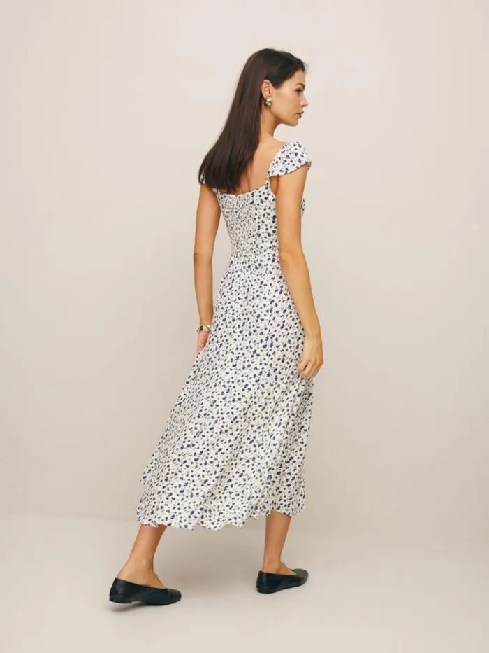 Clothing The Reformation Petites Bryson Dress Mykonos