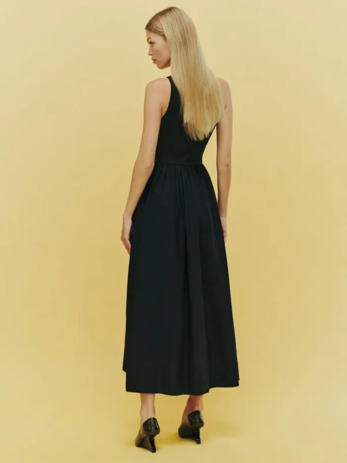 Clothing The Reformation Petites Sai Dress Black
