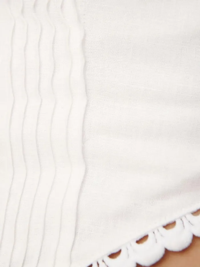 Clothing The Reformation Simmie Linen Top White