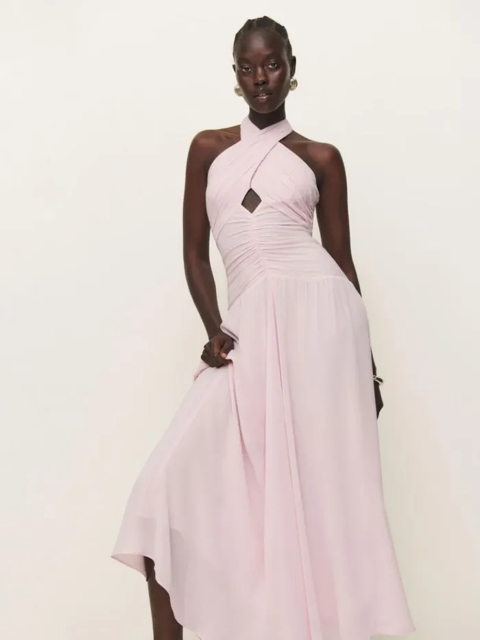 ClothingWeddings The Reformation Cari Dress Cherry Blossom