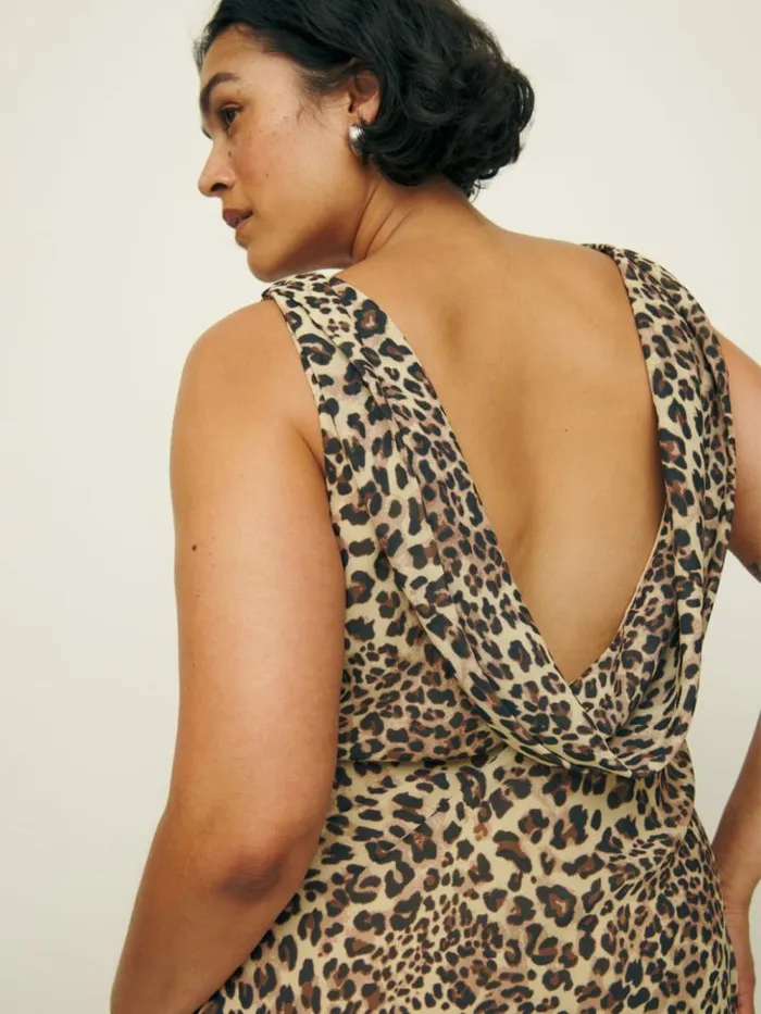 ClothingWeddings The Reformation Cavallo Dress Es Leopard
