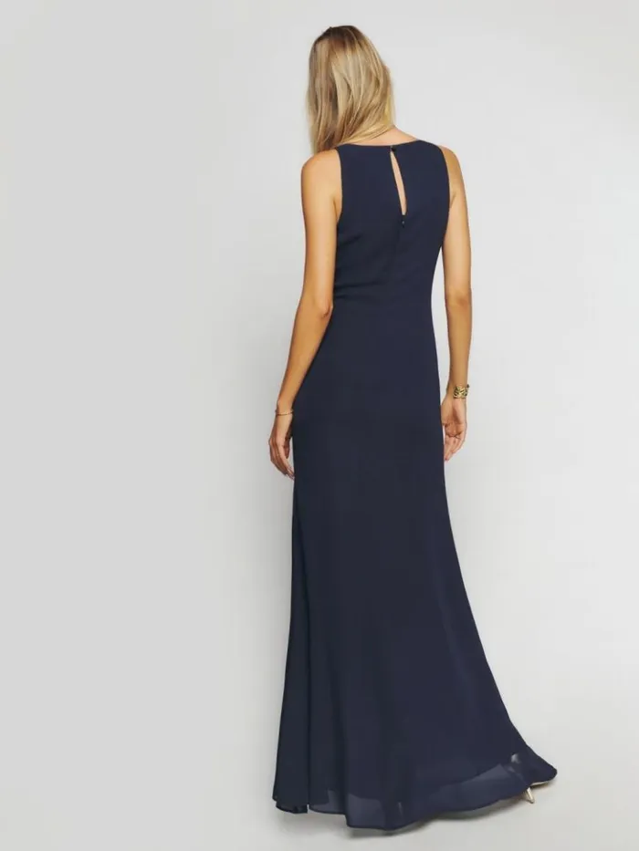 ClothingWeddings The Reformation Senna Dress Navy