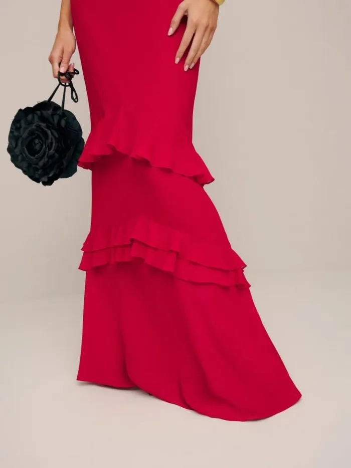 ClothingWeddings The Reformation Tripoli Dress Cherry