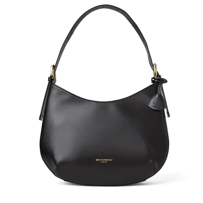 Cora Hobo Handbag Black Nappa Leather Women Bruno Magli Handbags