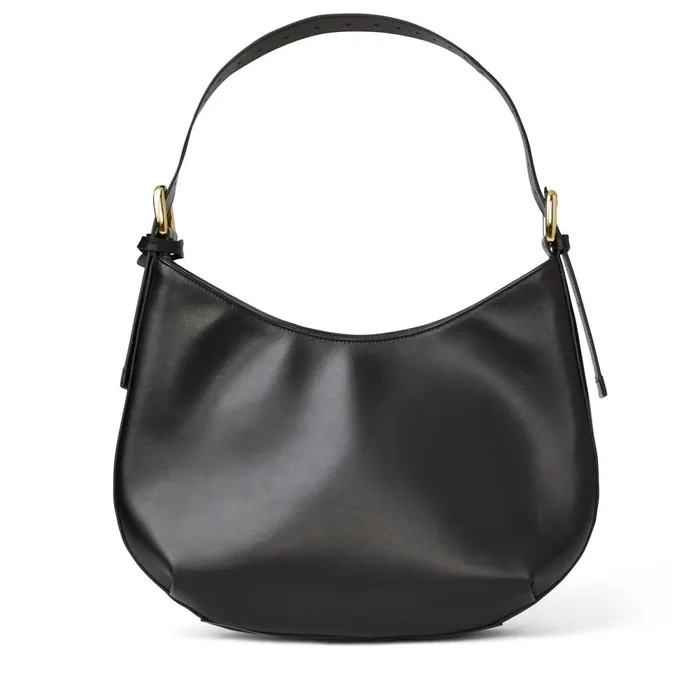 Cora Hobo Handbag Black Nappa Leather Women Bruno Magli Handbags