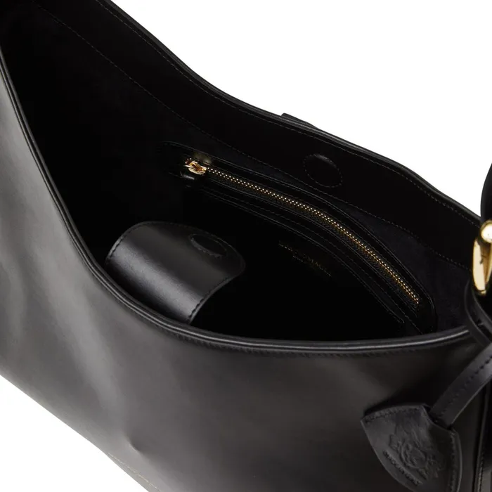 Cora Hobo Handbag Black Nappa Leather Women Bruno Magli Handbags