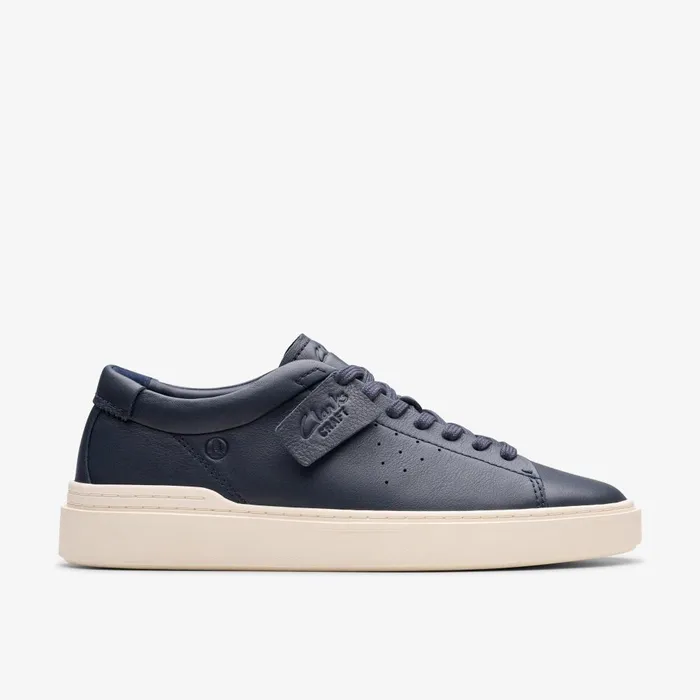 Craft Swift Navy Leather Men Clarks Sneakers