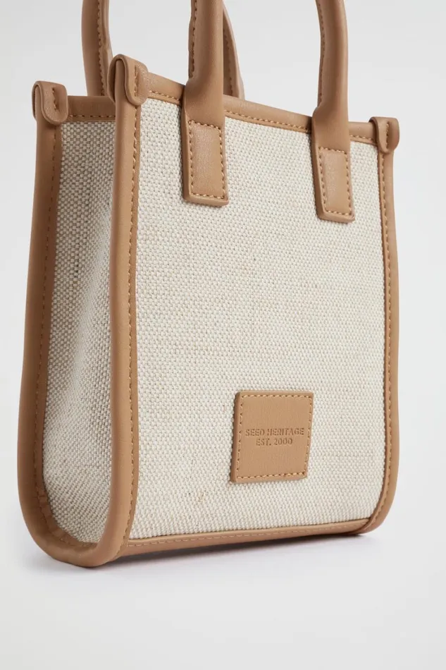Cross Body Woman Seed Heritage Seed Micro Mini Crossbody Caramel