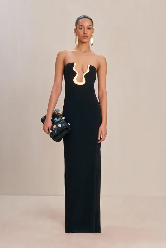 Cult Gaia Abril Gown Black Women Gowns