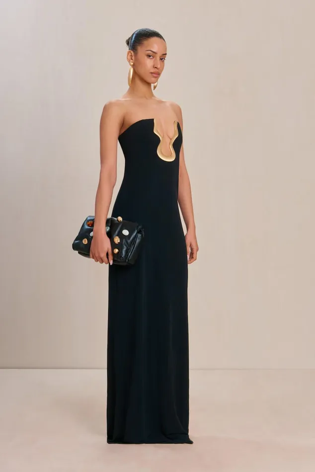 Cult Gaia Abril Gown Black Women Gowns