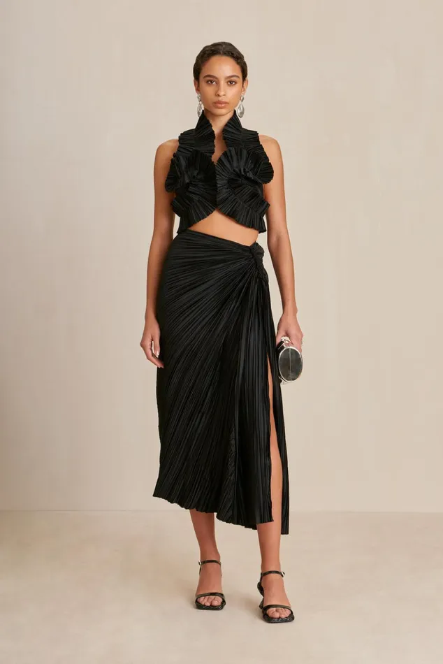 Cult Gaia Adilia Top Black Women Tops