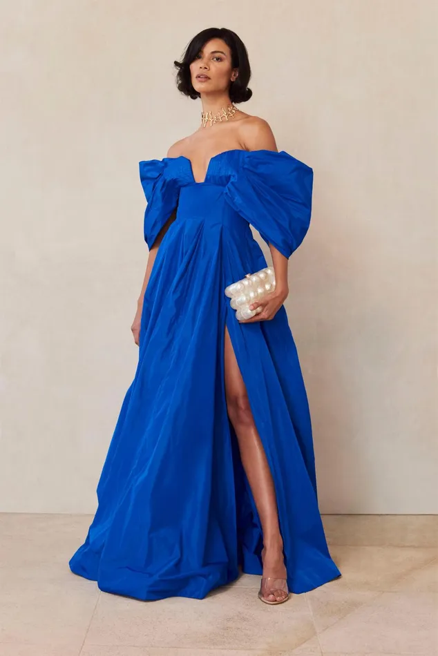 Cult Gaia Aviva Gown Canal Women Dresses