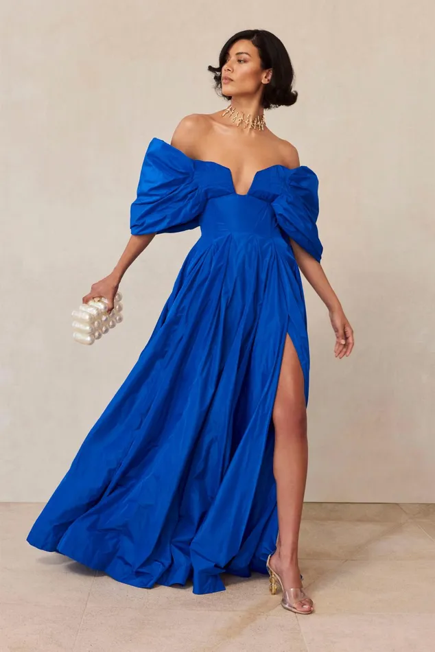 Cult Gaia Aviva Gown Canal Women Dresses Cult Gaia Aviva Gown Canal Women Dresses