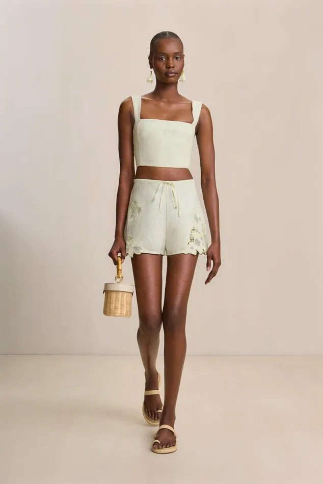 Cult Gaia Camilla Top Light Honeydew Women Tops