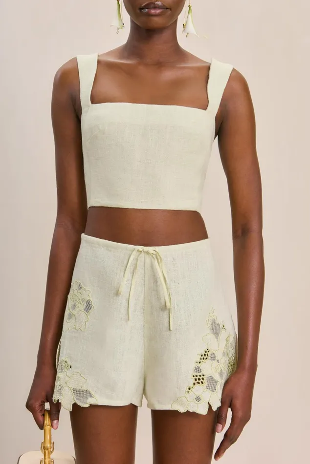 Cult Gaia Camilla Top Light Honeydew Women Tops