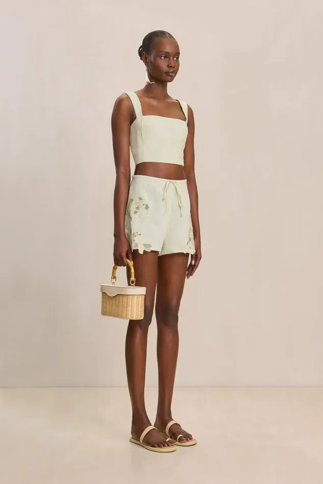 Cult Gaia Camilla Top Light Honeydew Women Tops