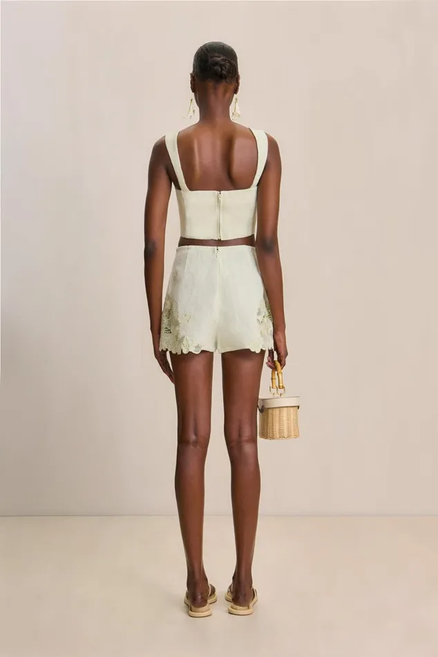Cult Gaia Camilla Top Light Honeydew Women Tops