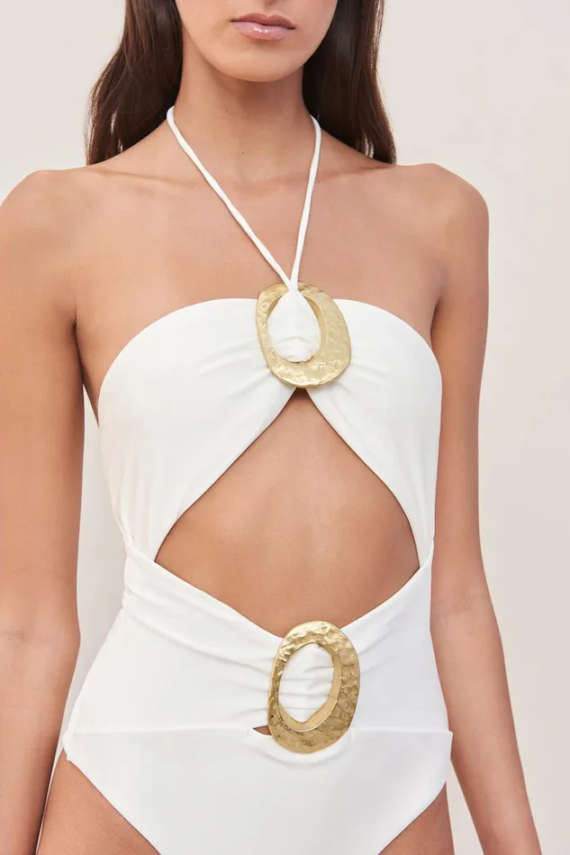 Cult Gaia Eshita One Piece Off White Women One Pieces