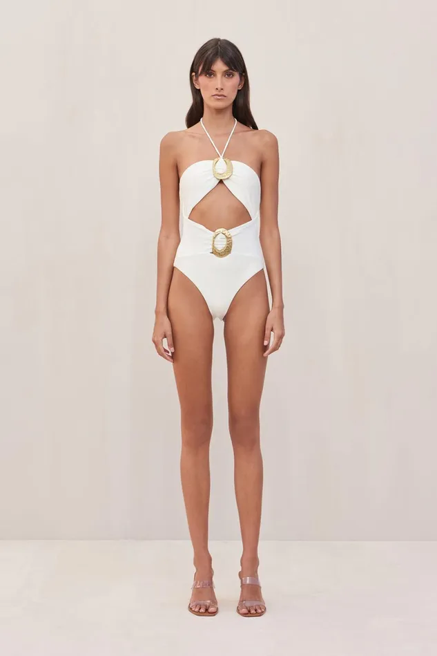 Cult Gaia Eshita One Piece Off White Women One Pieces Cult Gaia Eshita One Piece Off White Women One Pieces